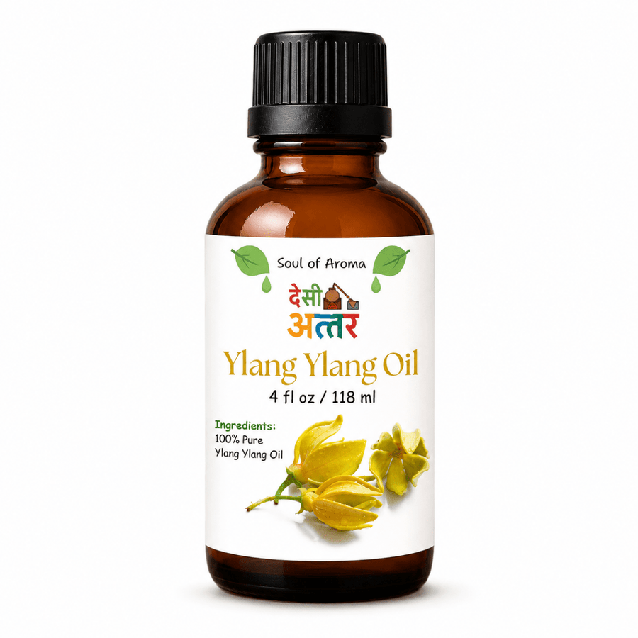 Ylang Ylang Essential Oil - Desi Attar - desiattar - longlastingattar